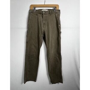 Hollister Loose Painter Jeans Men 29x30 Carpenter Khaki (Actual 30x28.5)